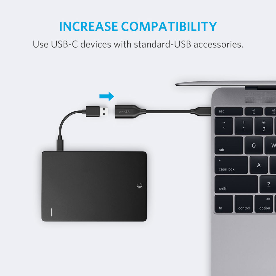 کابل تبدیل USB 3.1 به USB-C انکر مدل A8165 PowerLine به طول ۰/۰۸ متر — تصویر ۸