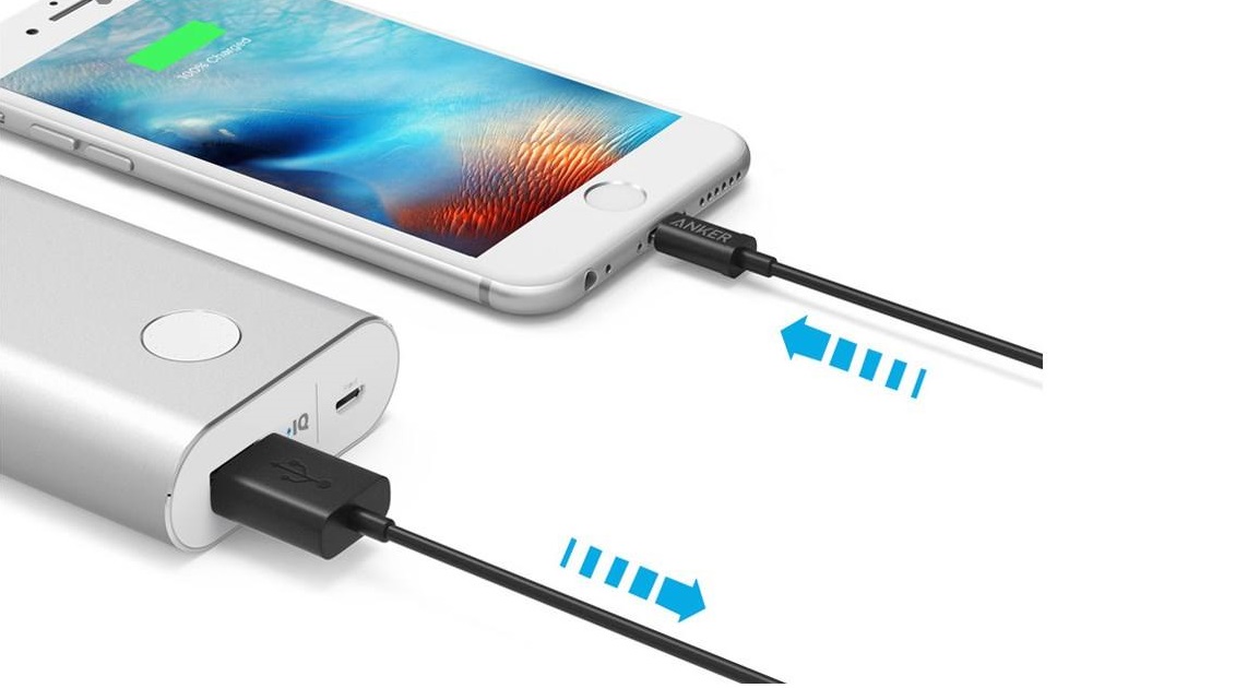 کابل تبدیل USB به لایتنینگ انکر مدل A7101 طول ۰٫۹ متر — تصویر ۶