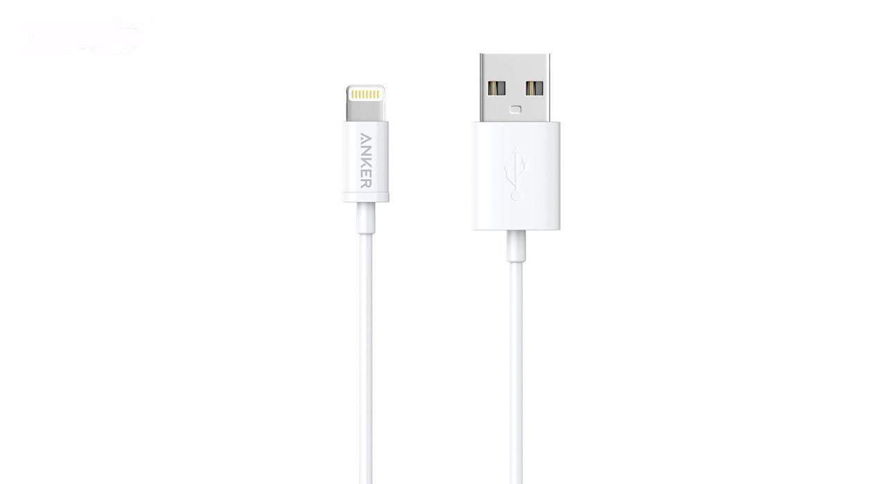 کابل تبدیل USB به لایتنینگ انکر مدل A7101 طول ۰٫۹ متر — تصویر ۳
