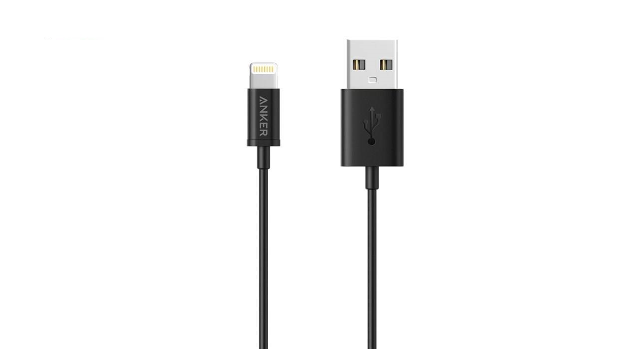کابل تبدیل USB به لایتنینگ انکر مدل A7101 طول ۰٫۹ متر — تصویر ۲