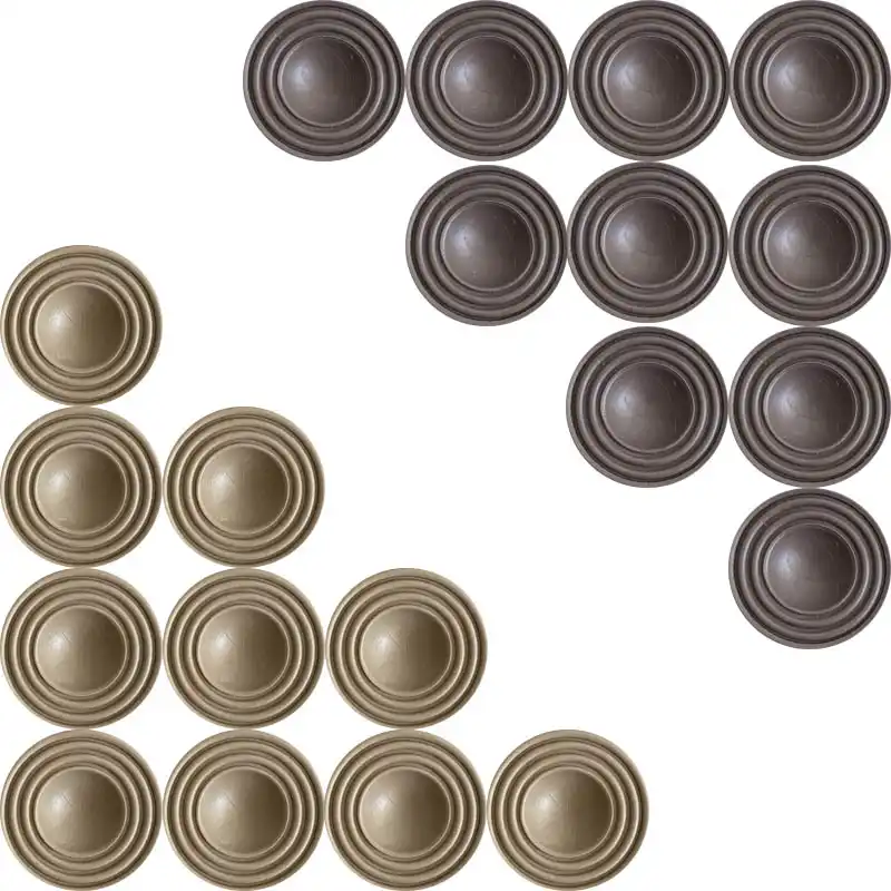 مهره تخته نرد پلاستیکی طرح 3 خط