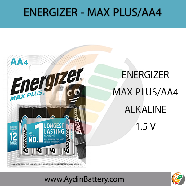 باتری قلمی آلکالاین انرجایزر ENERGIZER-AA4 MAXPLUS