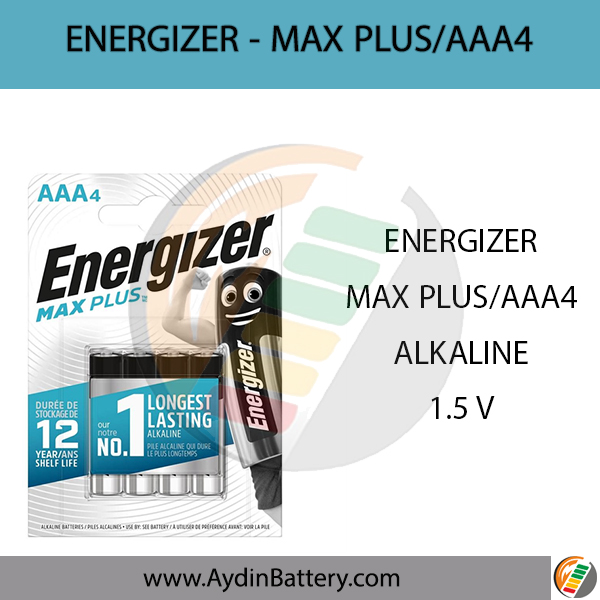 باتری نیم قلمی آلکالاین انرجایزر ENERGIZER-AAA4 MAXPLUS — تصویر ۲