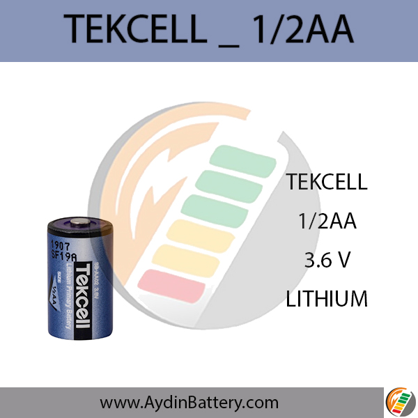 باتری لیتیومی تکسل TEKCELL-14250 / SB-AA02 / 1/2AA — تصویر ۲