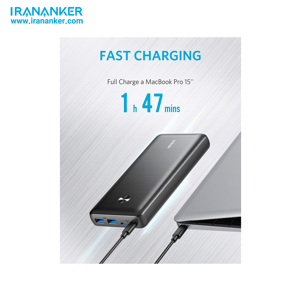 پاوربانک انکر Powercore 3 Elite 26k 87w – مدل A1291 — تصویر ۳