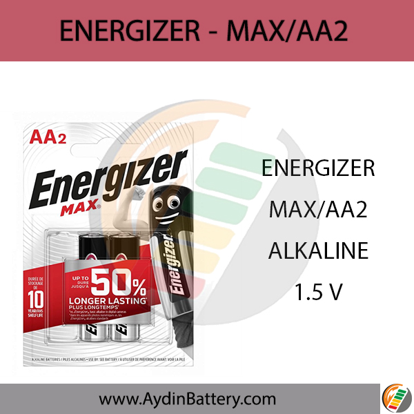 باتری قلمی آلکالاین ENERGIZER-AA2 MAX — تصویر ۲