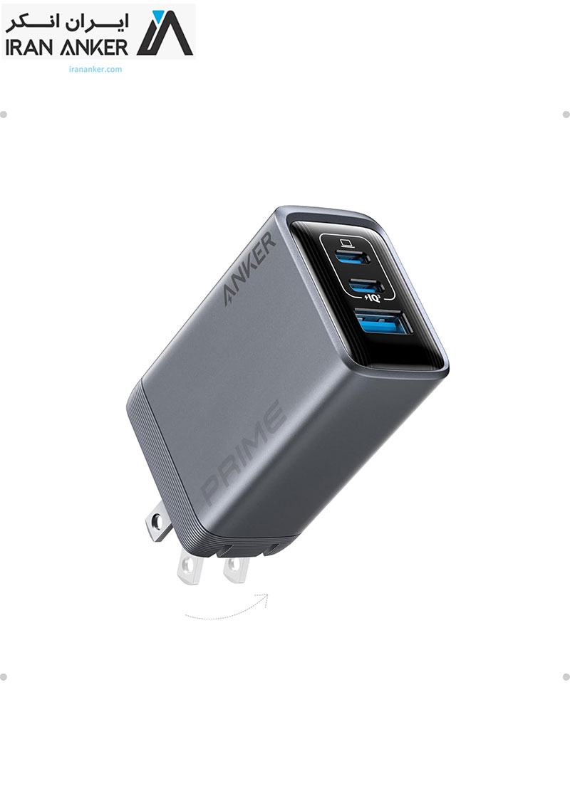 شارژر دیواری انکر Anker Prime Charger USB C 3-Port Super Compact Charger 100W مدل A2688