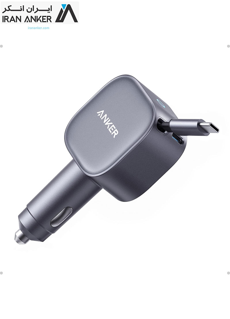 شارژر فندکی انکر Anker USB-C Car Charger 75W Compact 2-Port مدل A2738
