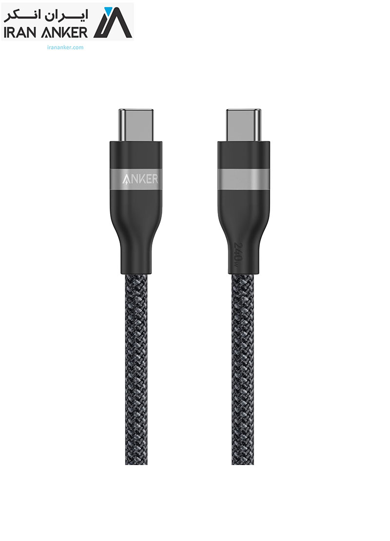 کابل انکر Anker Nano USB-C to USB-C Cable 240W طول 180سانتی متر مدل A82E2