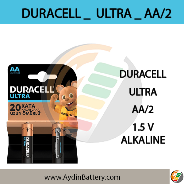 باتری قلمی آلکالاین DURACELL- AA2 ULTRA — تصویر ۲