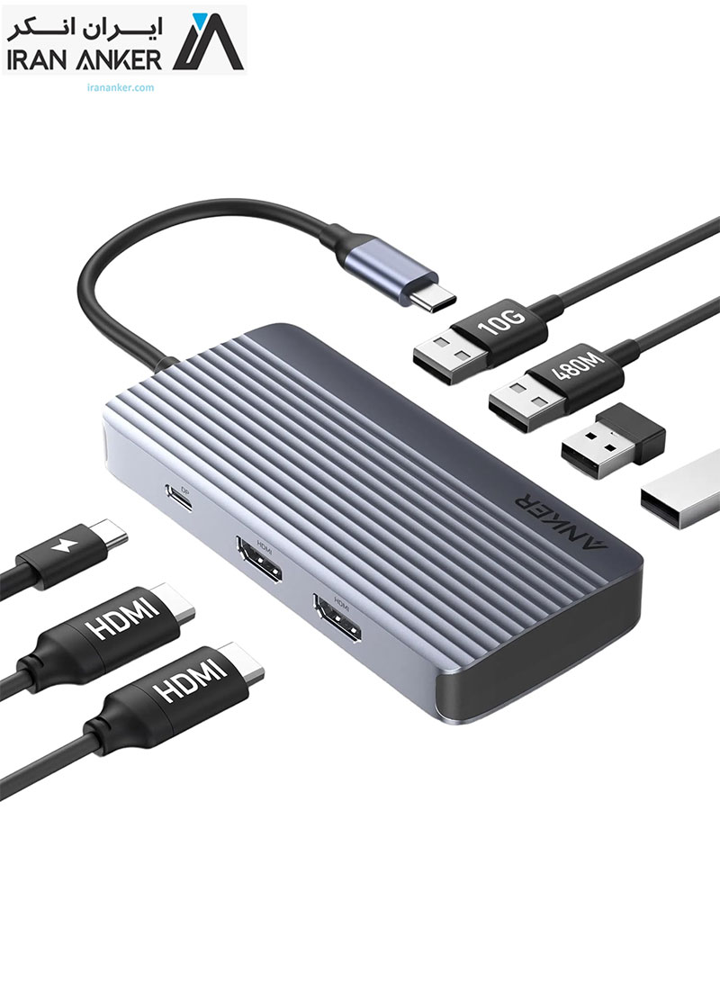 هاب انکر Anker 7 in 1 USB C Hub مدل A8374AA1