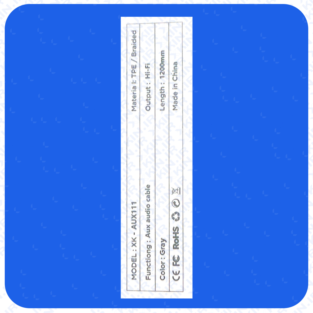کابل تبدیل لایتنینگ به AUX برند ایکس کین مدل XKIN XK-AUX111 — تصویر ۳