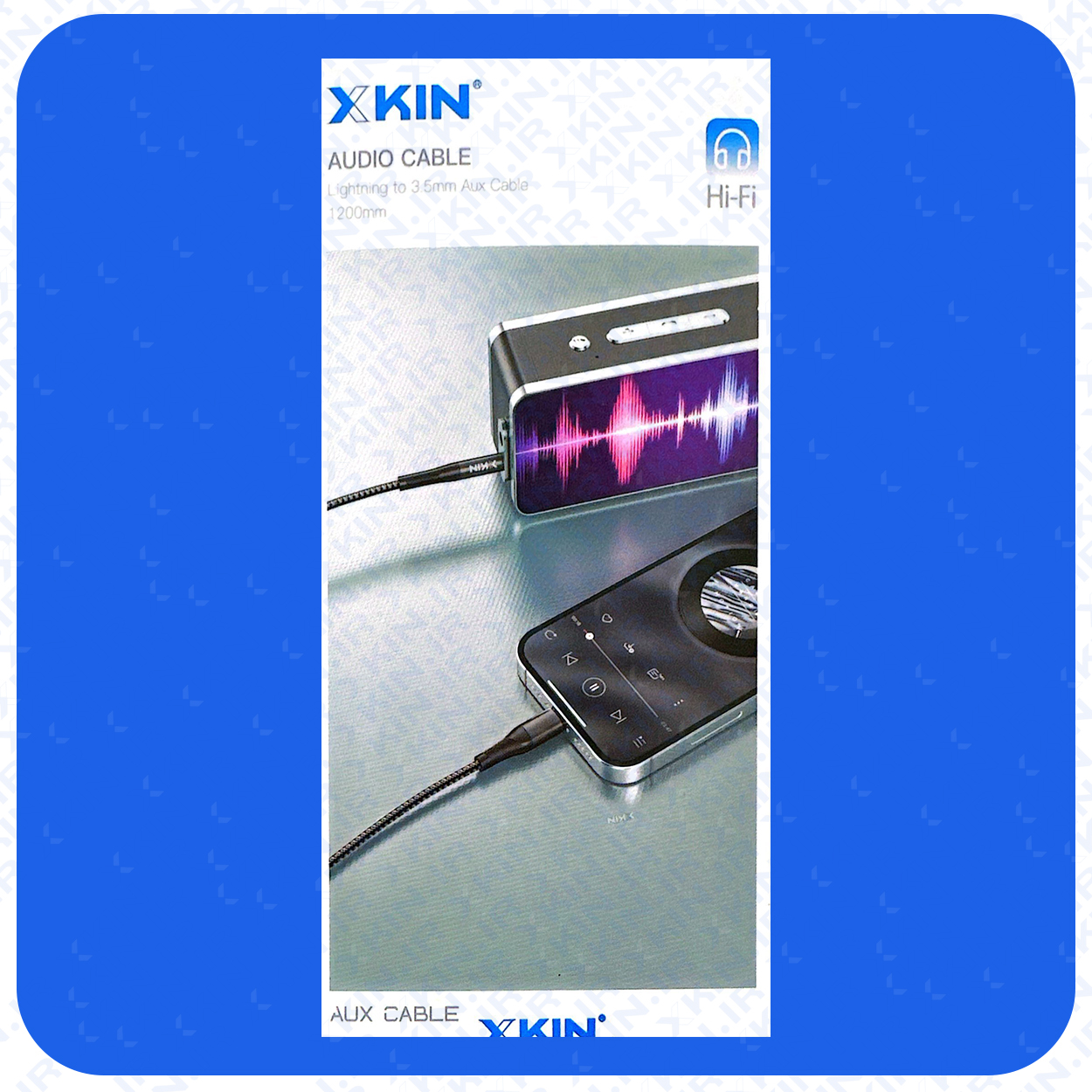 کابل تبدیل لایتنینگ به AUX برند ایکس کین مدل XKIN XK-AUX111 — تصویر ۴