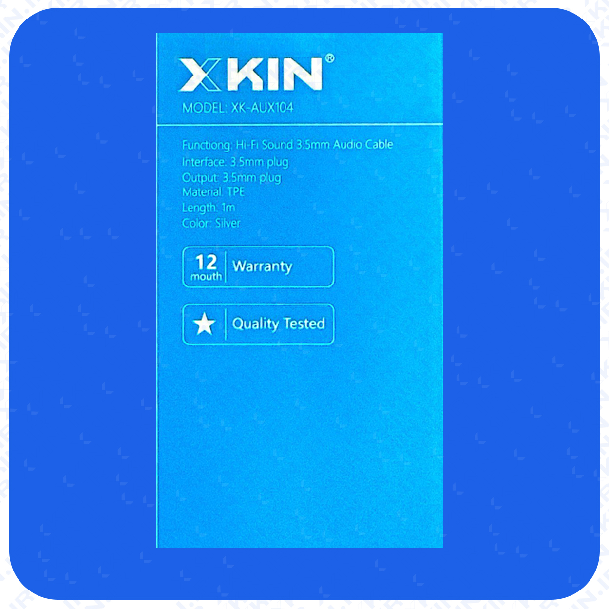 کابل AUX برند ایکس کین مدل X KIN XK-AUX104 — تصویر ۳