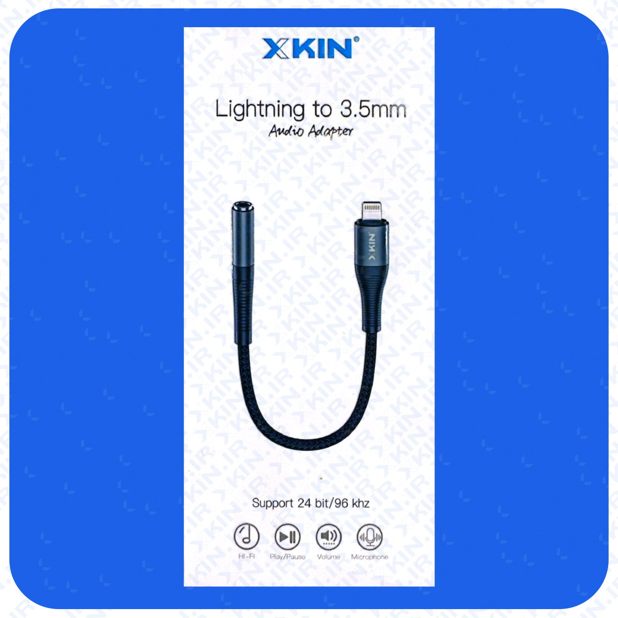 مبدل لایتنینگ به X KIN 3.5mm مدل XK-OTG21 — تصویر ۲
