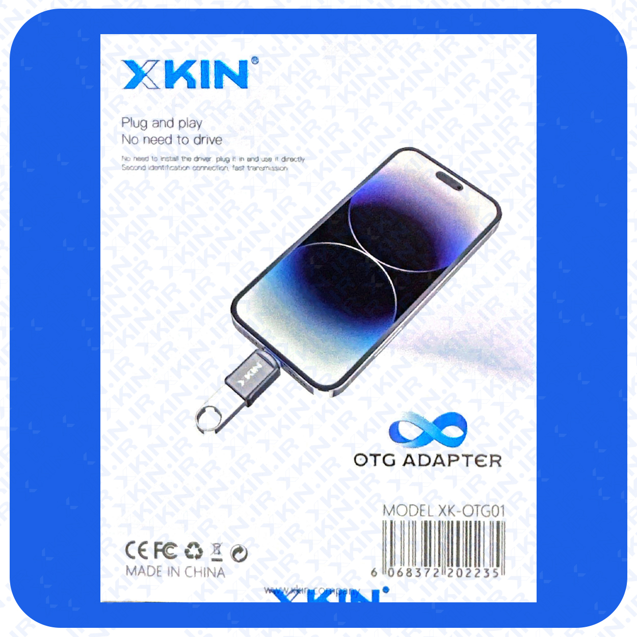 مبدل OTG تبدیل USB به لایتنینگ X KIN مدل XK-OTG01 — تصویر ۳