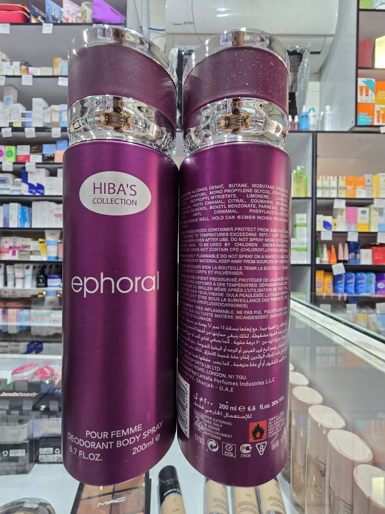 اسپری لباس و بدن هیباس مدل ephoral 200ml اصلی 24 ساعته به شرط اصالت | اورجینال