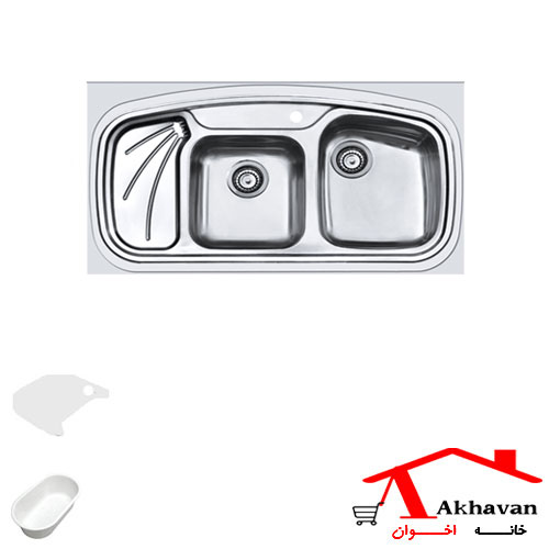 سینک ظرفشویی روکار کد 144 اخوان
