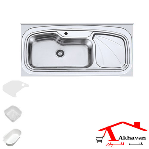 سینک ظرفشویی روکار کد 134 اخوان