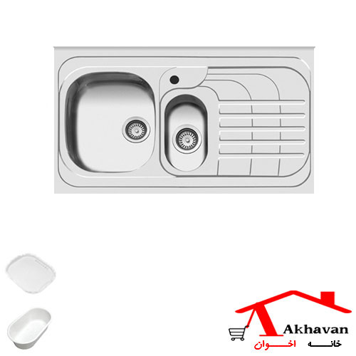 سینک ظرفشویی روکار کد 75 اخوان