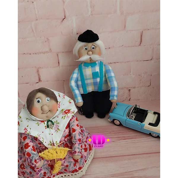 عروسک ننه جون و آقاجون ایستاده — تصویر ۴