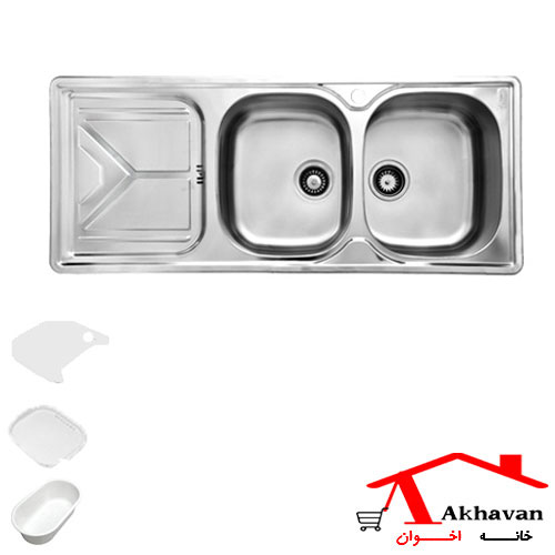 سینک ظرفشویی توکار کد 160 اخوان
