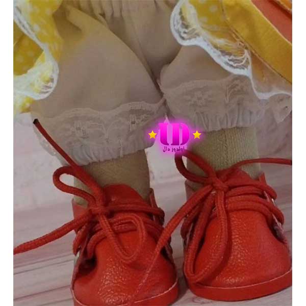 عروسک روسی زرد 25 سانتی — تصویر ۵