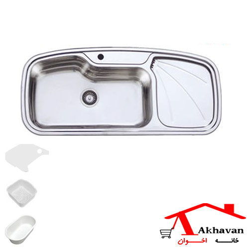 سینک ظرفشویی توکار کد 130 اخوان