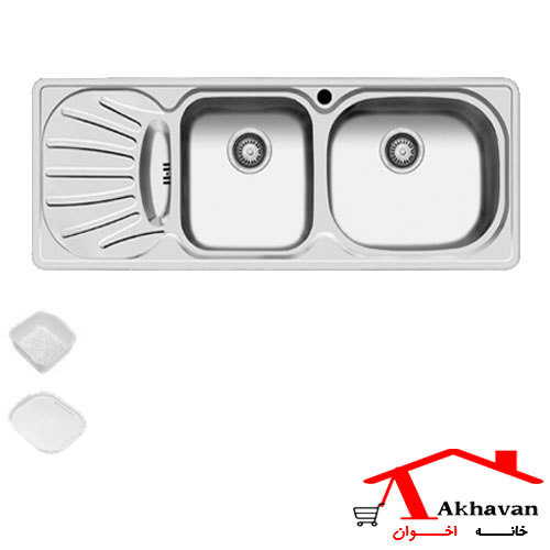 سینک ظرفشویی توکار کد 18 اخوان