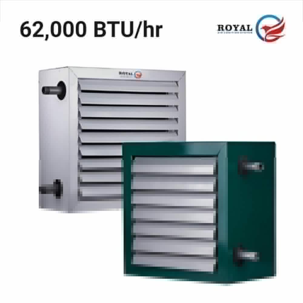 یونیت هیتر آبگرم 62000BTU/hr با کوئل مانیسمان