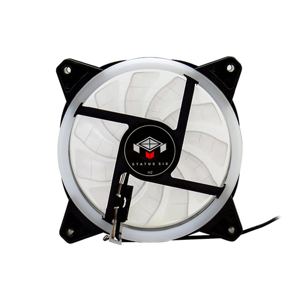 فن کیس STATUS SIX RGB 120mm پره سفید — تصویر ۵