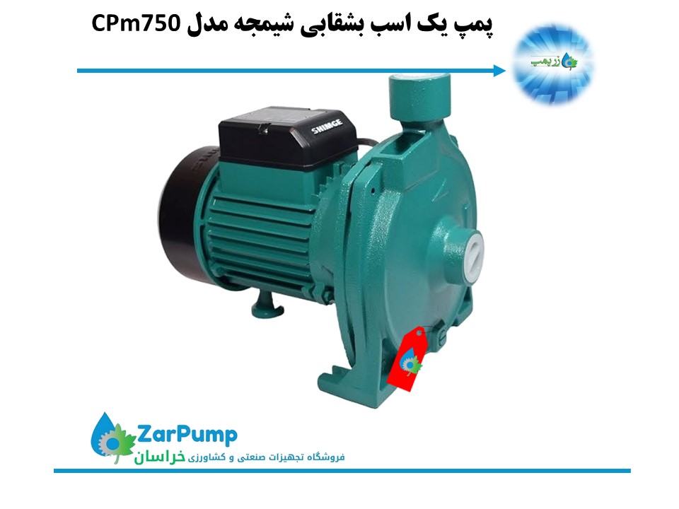 پمپ یک اسب بشقابی شیمجه مدل CPm750