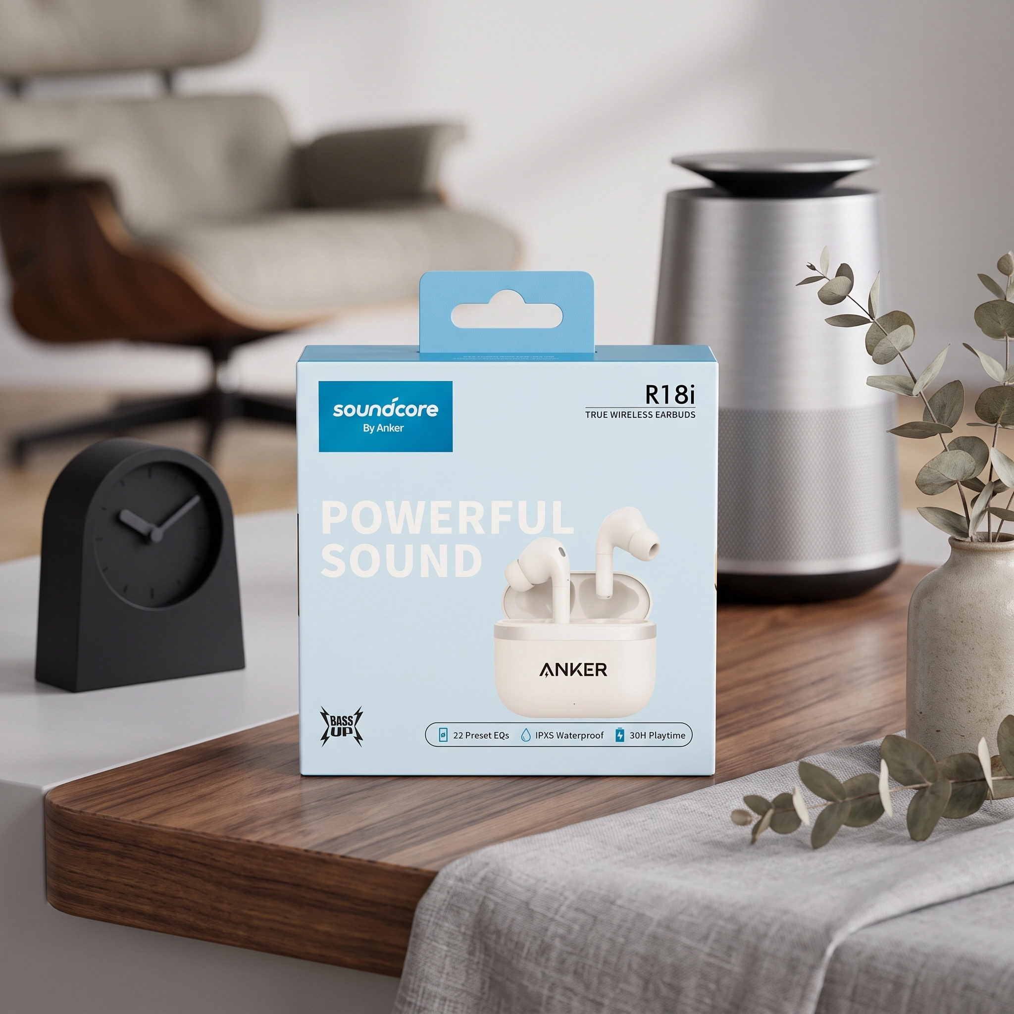 هندزفری بلوتوثی انکر Soundcore R18i با ۳۰ ساعت شارژدهی
