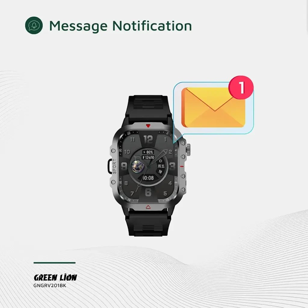 ساعت هوشمند گرین لاین مدل GL-SWA43 ضد آب — تصویر ۵