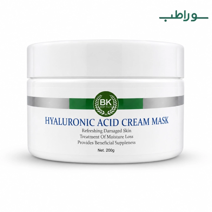 ماسک کرم هیالورونیک پوست چرب ۲۰۰ میل | آبرسانی عمیق بدون چربی — تصویر ۲
