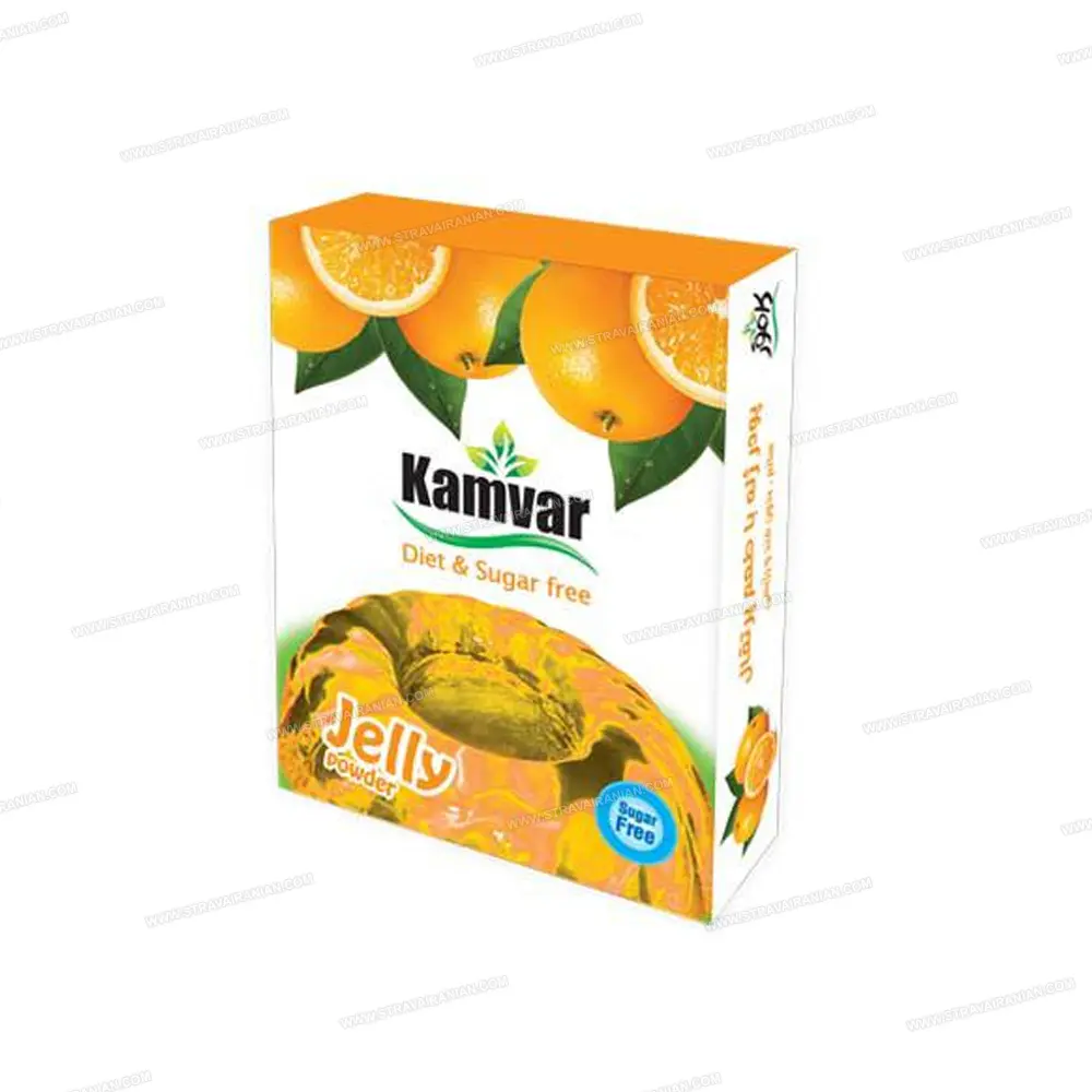 پودر ژله رژیمی و بدون قند کامور با طعم پرتقال با بهترین قیمت + خرید آنلاین