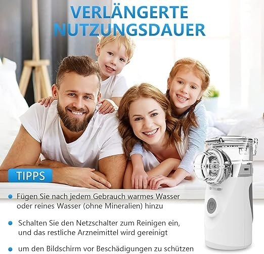 نبولایزر قابل حمل Mesh Nebulizer برند : BerkeMed مدل : YM-3R9۰۱ — تصویر ۶