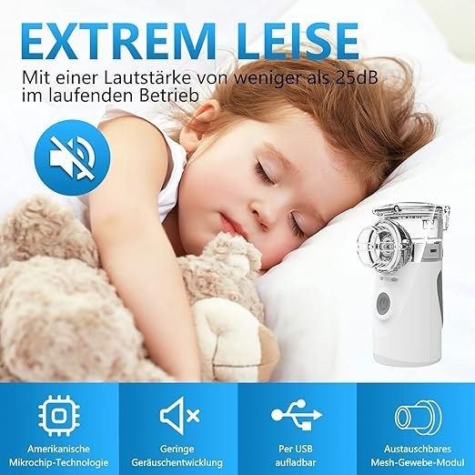 نبولایزر قابل حمل Mesh Nebulizer برند : BerkeMed مدل : YM-3R9۰۱ — تصویر ۸