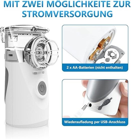 نبولایزر قابل حمل Mesh Nebulizer برند : BerkeMed مدل : YM-3R9۰۱ — تصویر ۵