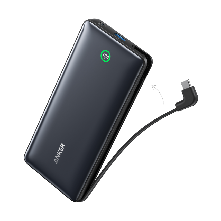 پاوربانک انکر مدل A1387 ظرفیت 20000 میلی آمپر ساعت- مشکی