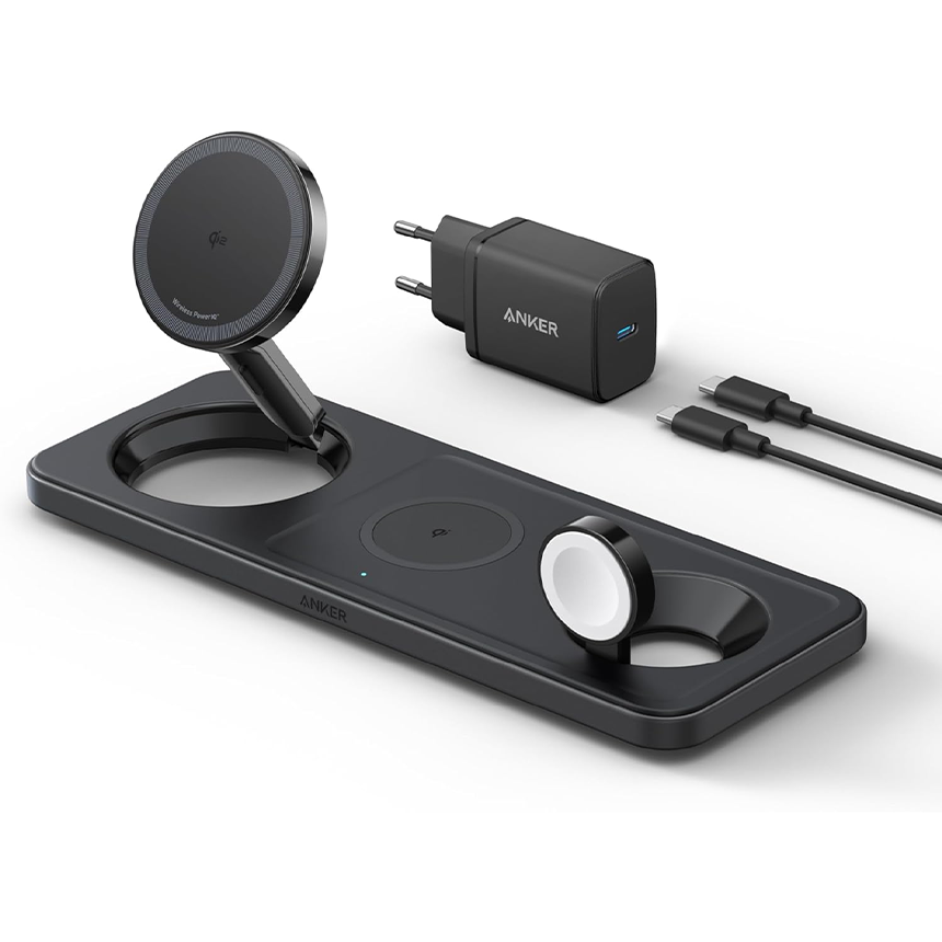 شارژر وایرلس انکر مدل MagGo Wireless Charging Station مدل B25M1311
