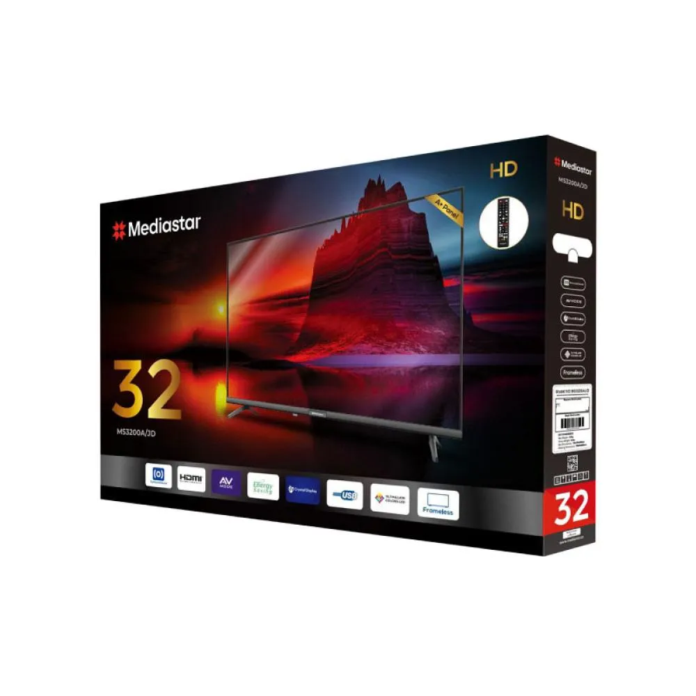 تلویزیون 32 اینچ LED مدیا استار مدل MS3214 هوشمند اندروید 14 اسمارت — تصویر ۲