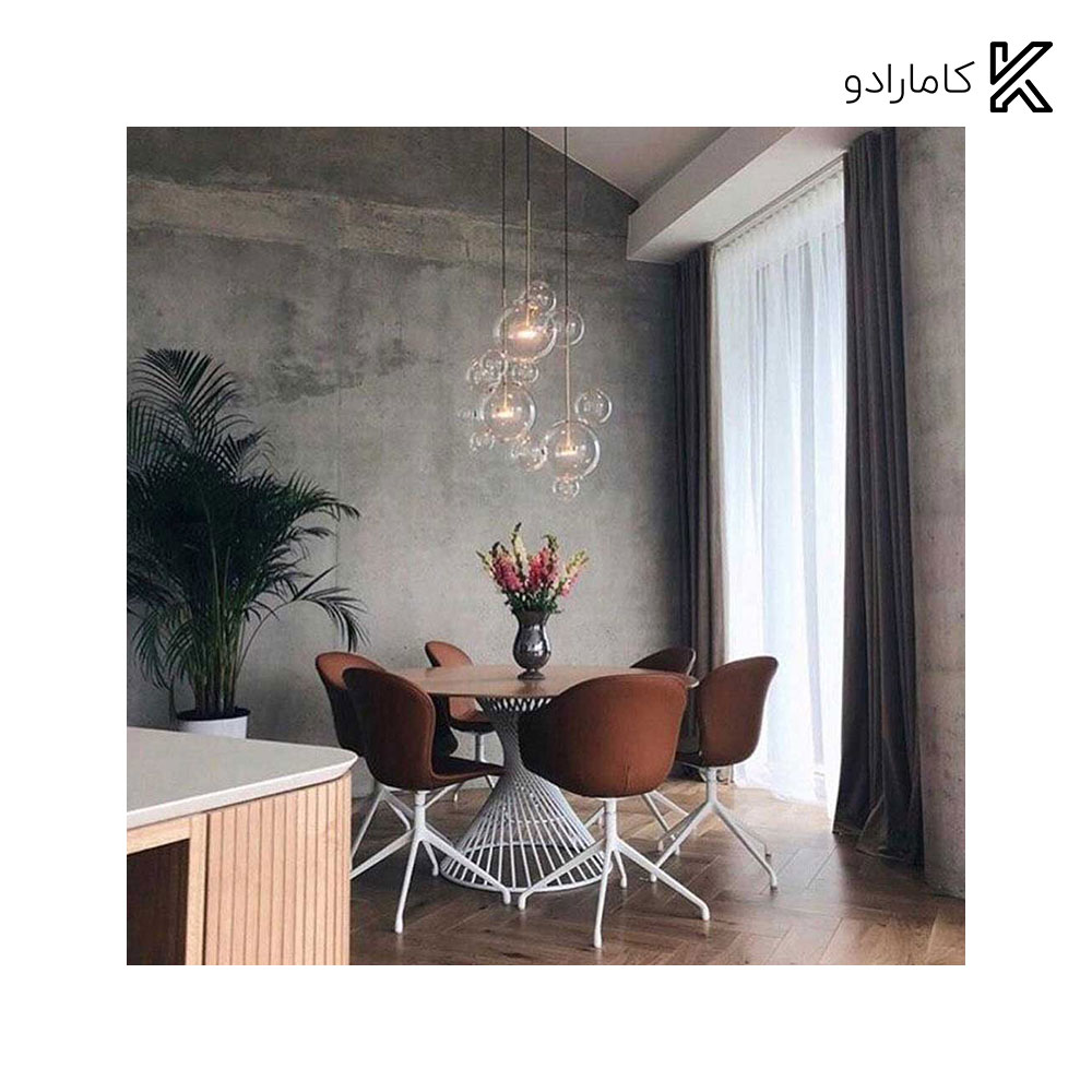 میز غذاخوری چهارنفره مدل TG استیل هامون — تصویر ۵