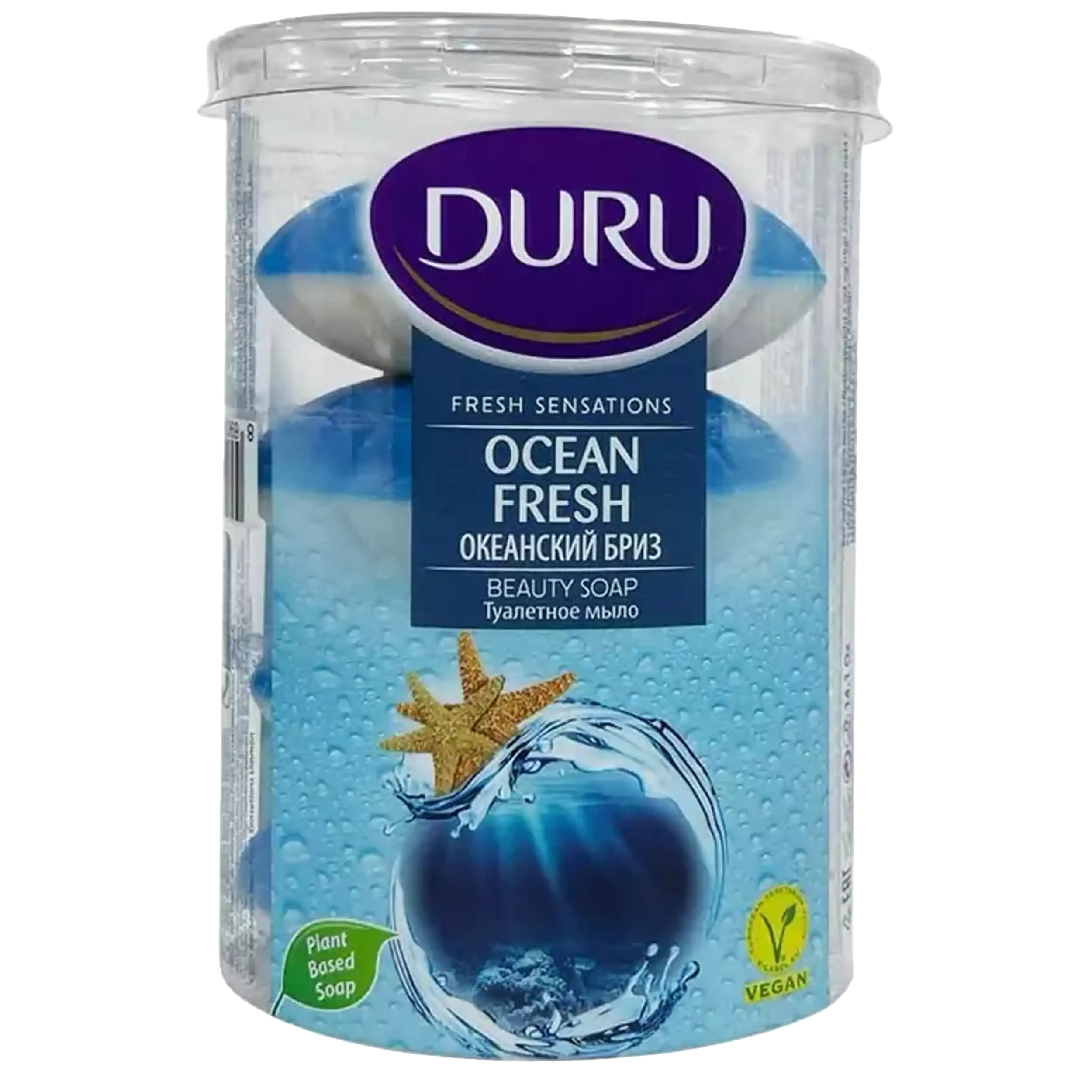 صابون لیوانی نسیم تازه اقیانوس دورو 4 عددی | Duru Fresh Ocean soap 400g — تصویر ۲