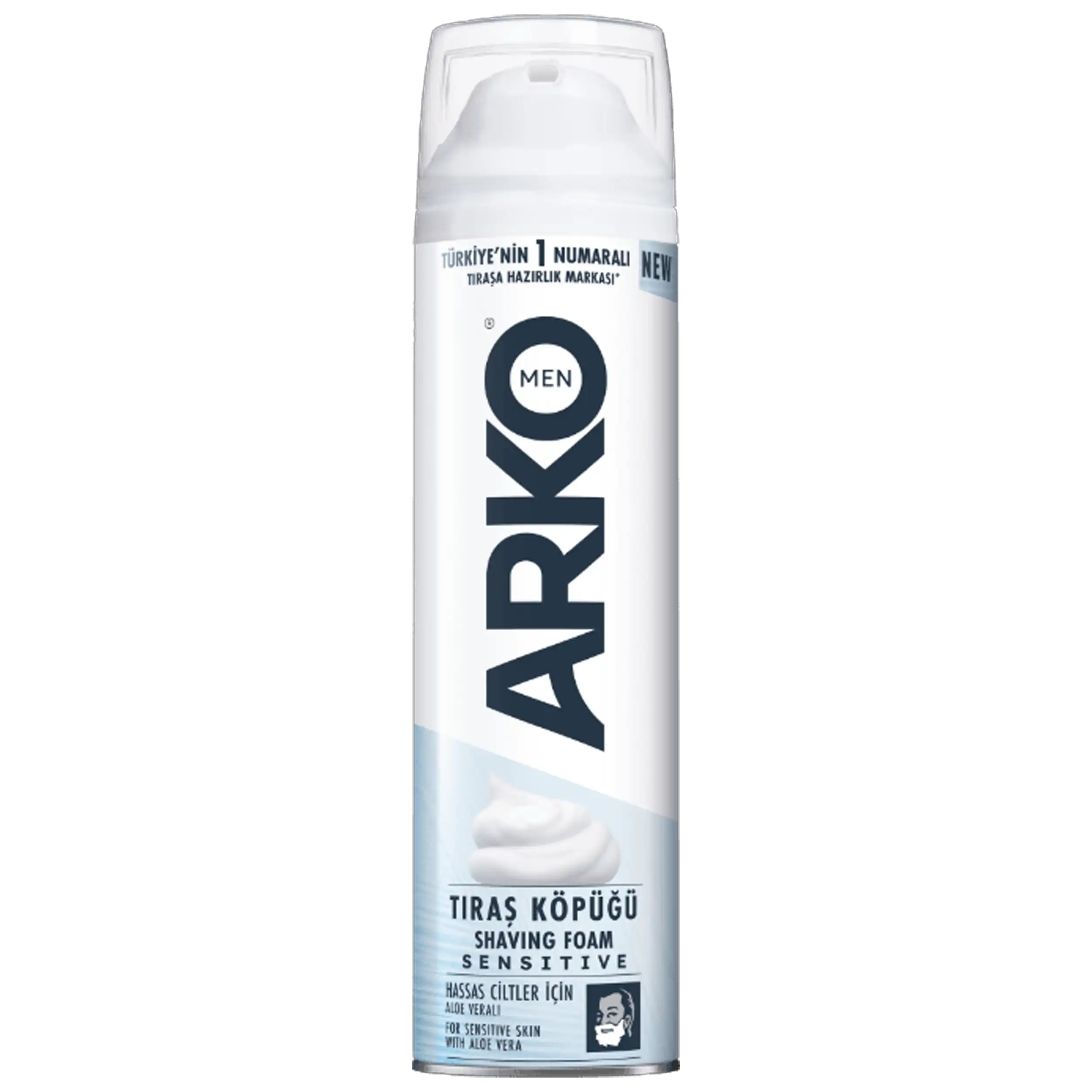 فوم اصلاح پوست حساس آرکو من | Arko Men Sensitive Shaving Foam 200ml — تصویر ۲