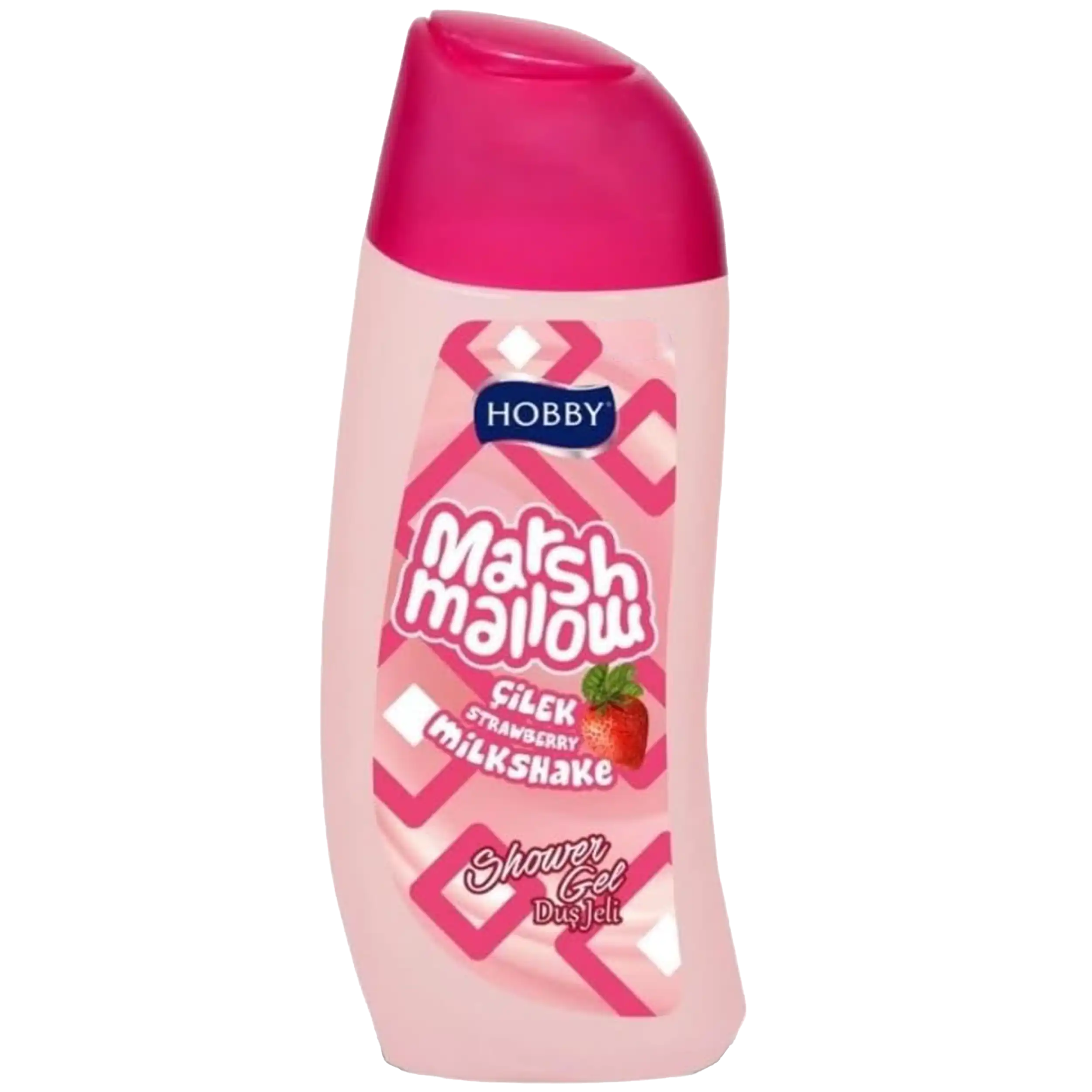 شامپو بدن مارشمالو توت فرنگی هوبی | Hobby Marshmallow Shower Gel Strawberry 500ml — تصویر ۲