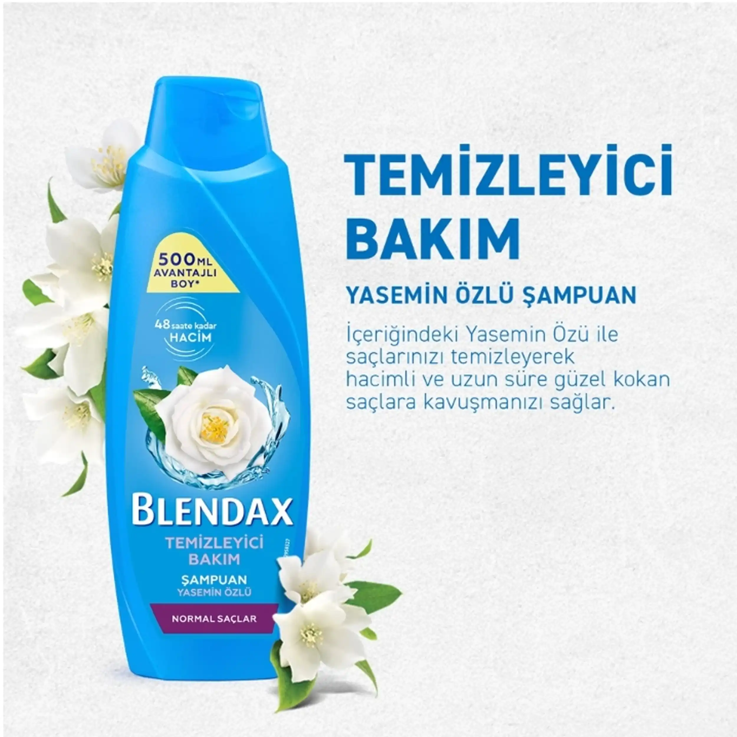 شامپو مراقبتی و پاک کننده بلنداکس | BLENDAX SHAMPOO CLEANSING CARE 500ml — تصویر ۳