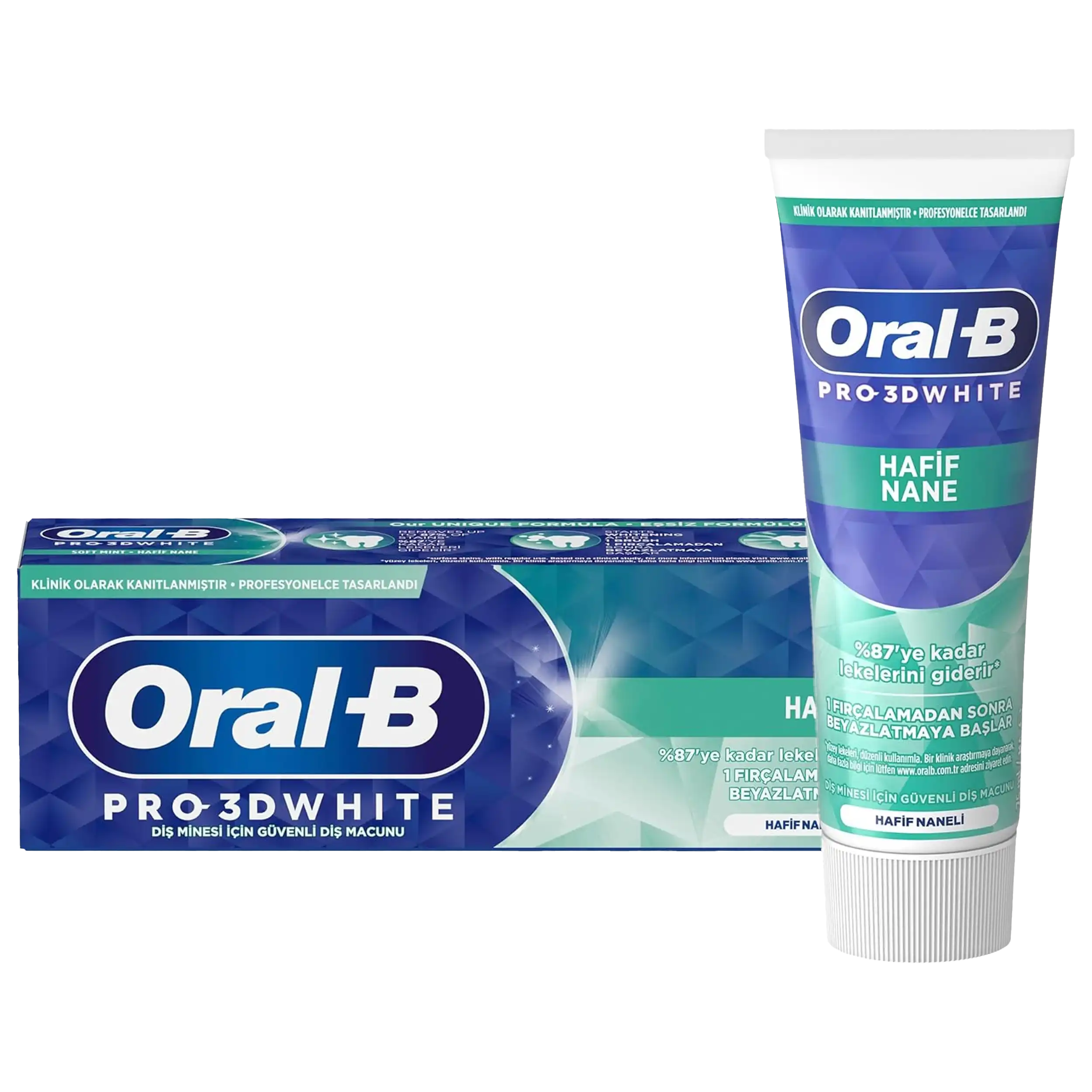 خمیردندان سفید کننده نعنا ملایم اورال بی | Oral-B Pro 3D White Mild Mint Toothpaste 75ml — تصویر ۲