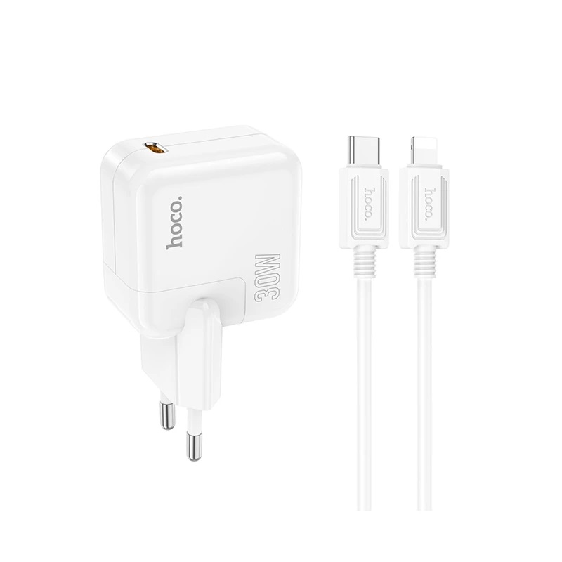 شارژر دیواری 30 وات هوکو Type-c to iphone مدل C112A PD