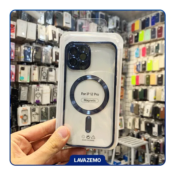 قاب اورجینال الکترواستاتیک Magsafe لنز گلس دار Apple iPhone 12 Pro